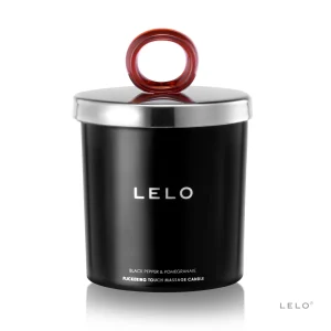 Lelo flickering touch candela da massaggio olio black pepper  and  pomegranate 1234h