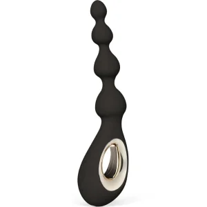 Lelo SORAYA BEADS Massaggiatore anale unisex con tecnologia Bow-Motion in Plastica abs e silicone Nero 9387h