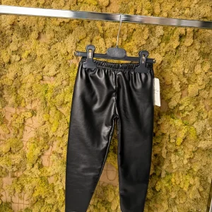 Leggings pelle felpato