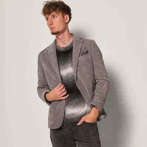 Giacca Uomo in Maglia Strutturata