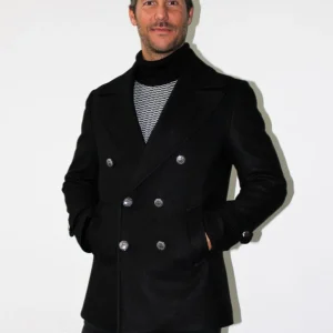 Giaccone doppiopetto in tessuto
