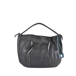 Gabs Borsa Pelle Nero argento Star tg L G006293T3 X1655