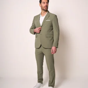 Abito uomo verde slim fit contemporaneo