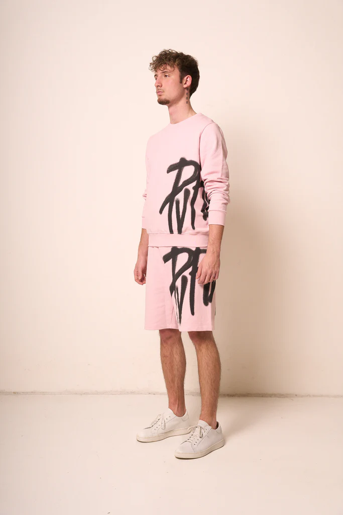 Pantaloncino Uomo Rosa con Stampa Grafica PYREX - immagine 3