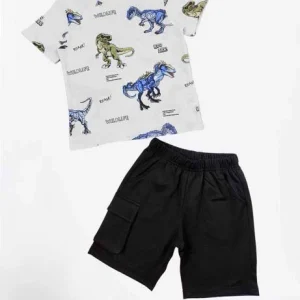 Completino Baby Bimbo con i Dinosauri