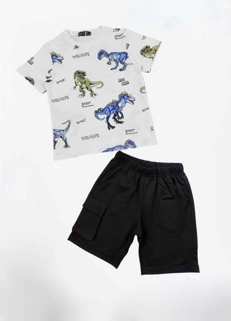 Completino Baby Bimbo con i Dinosauri - immagine 2