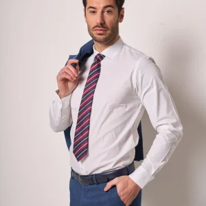 Camicia uomo bianca elegante slim fit