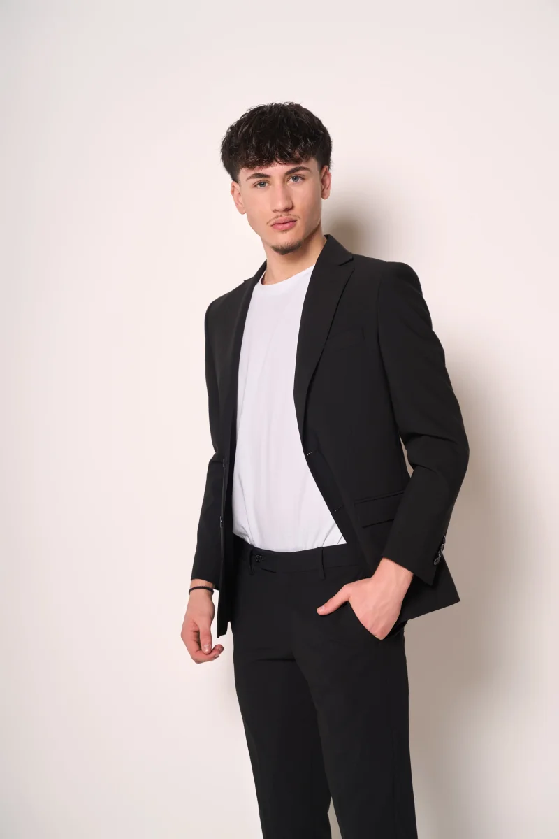 Giacca uomo elegante monopetto vestibilità slim - immagine 2