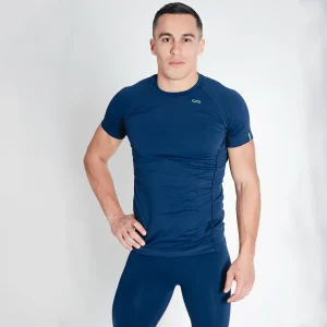 T-SHIRT MUSCLE FIT FIR CARE UOMO • DM CLASSE I • COL.BLUABYSS