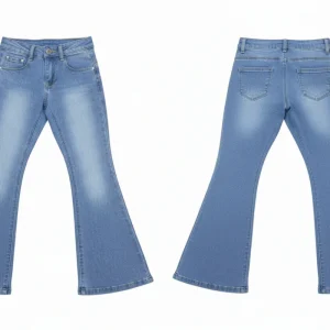 Jeans a zampa bambina