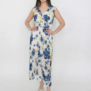 Vestito a fiori con cintura