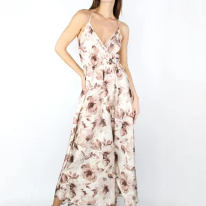 Abito con bretelle a incrocio