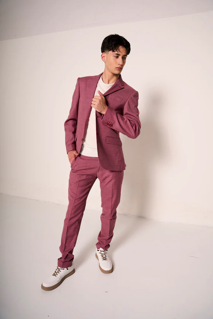 Completo uomo giovanile giacca e pantalone slim fit - immagine 4