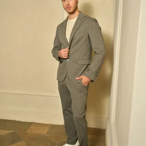 Completo uomo gessato