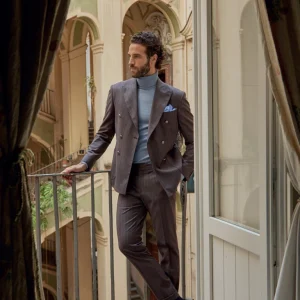 Abito uomo gessato doppiopetto