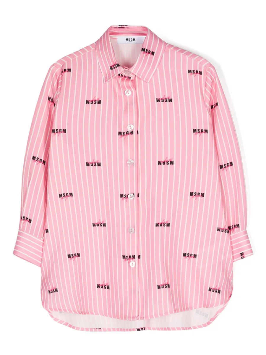 ABITO A CAMICIA ROSA MSGM