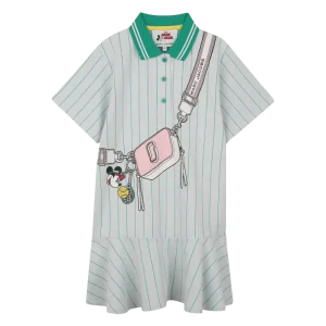 ABITO A POLO RIGHE VERDI CON STAMPA MACR JACOBS