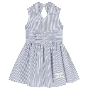 ABITO A RIGHE BIANCO E BLU ELISABETTA FRANCHI