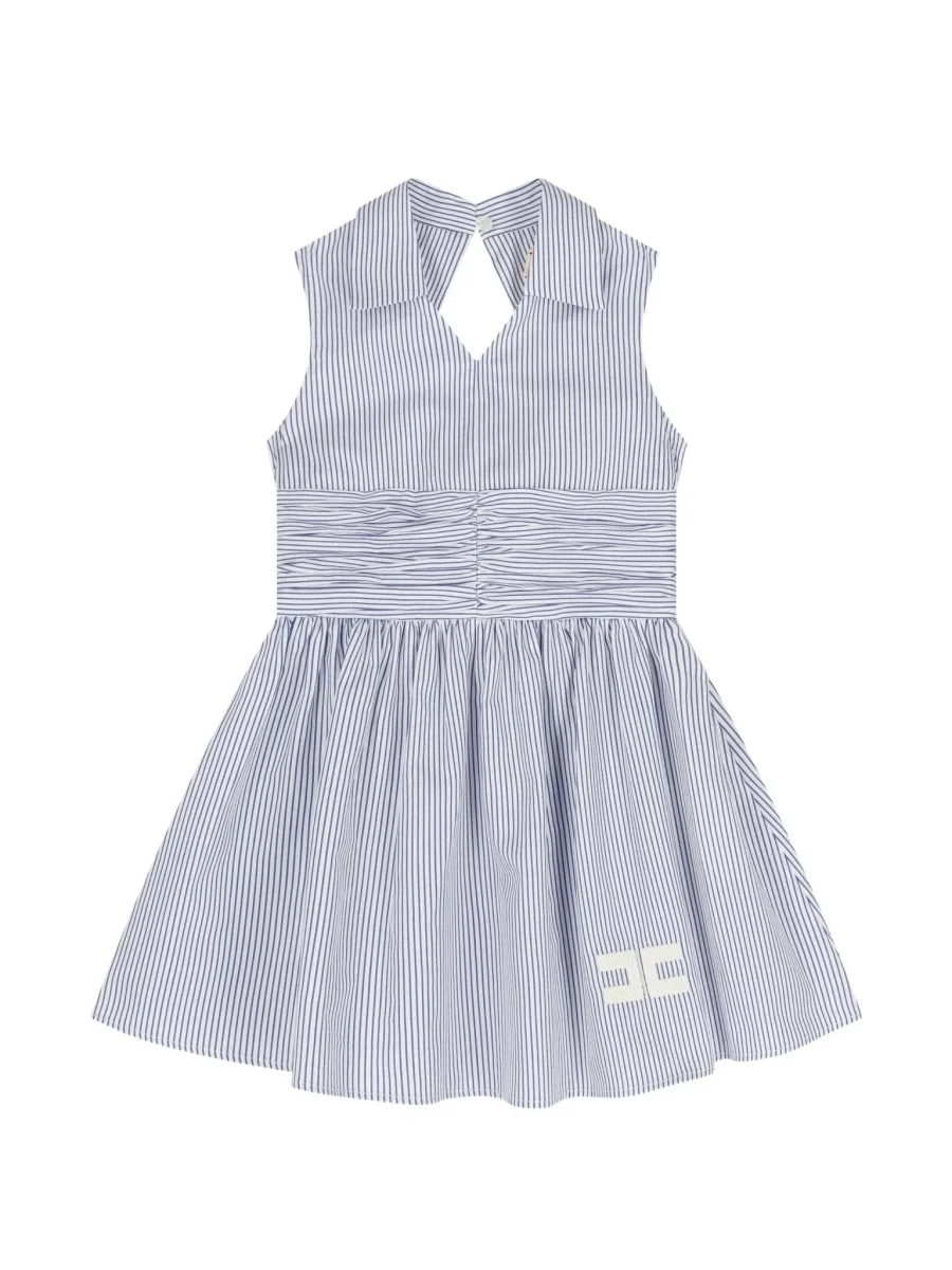 ABITO A RIGHE BIANCO E BLU ELISABETTA FRANCHI