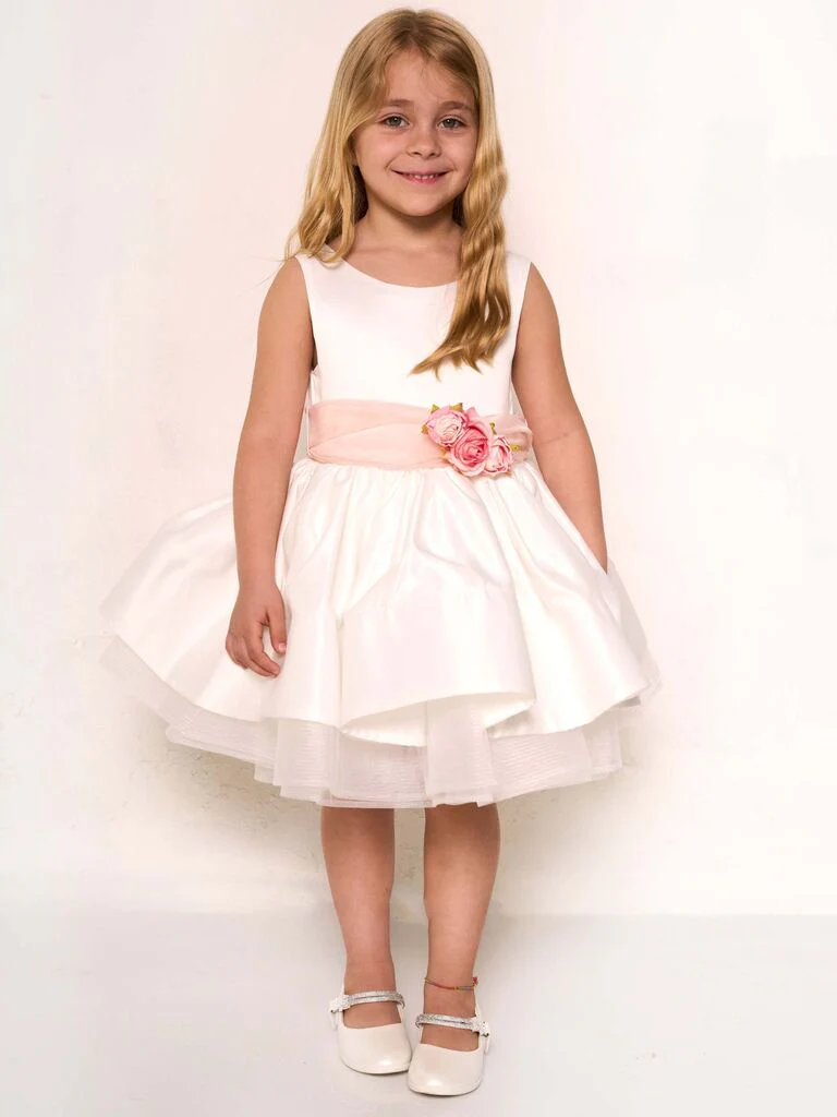 Abito da cerimonia con fiore rimovibile - immagine 3