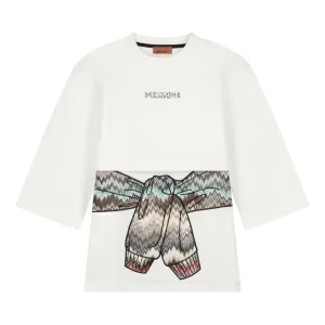 ABITO BIANCO CON STAMPA LOGO MISSONI