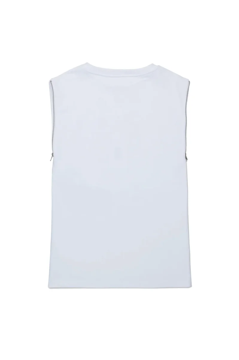 ABITO BIANCO SMANICATO CON LOGO NUMERICO MAISON MARGIELA - immagine 3