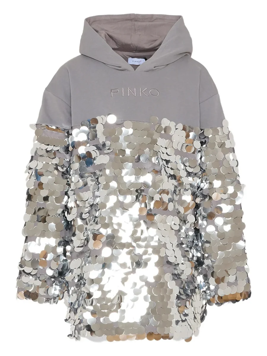 ABITO CON PAILLETTES GRIGIO PINKO - immagine 2