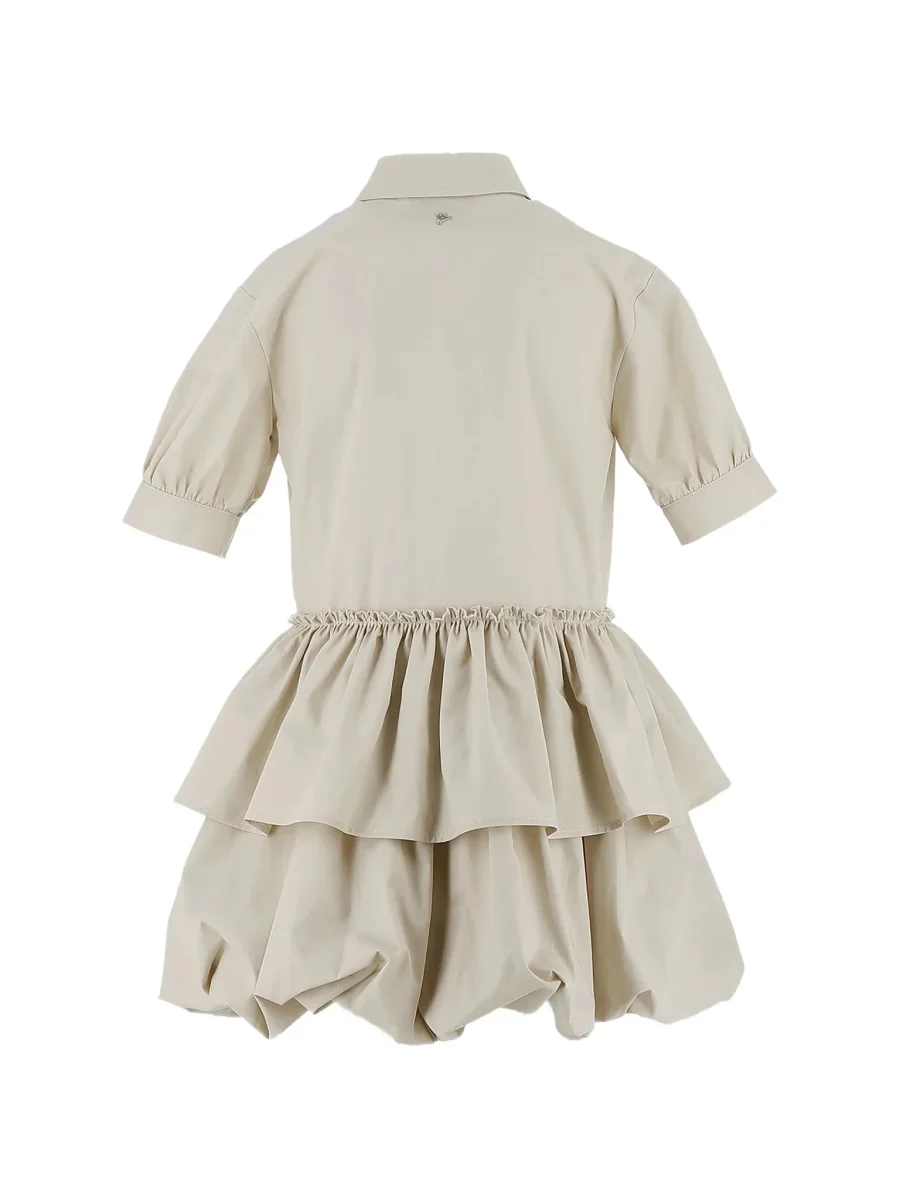 ABITO CON RUCHET BEIGE DONDUP - immagine 3