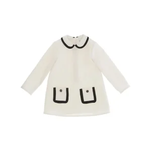 ABITO CON TASCHE MILK/NERO ELISABETTA FRANCHI