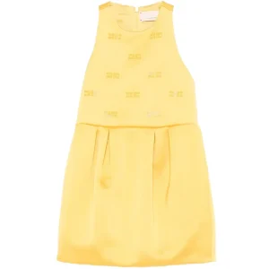 ABITO GIALLO CON STRASS SUL DAVANTI LOGATO ELISABETTA FRANCHI