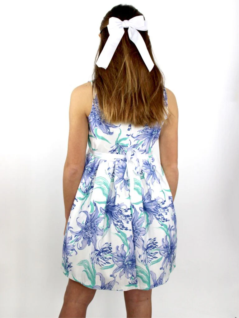 Abito stampato con nastrino - immagine 3