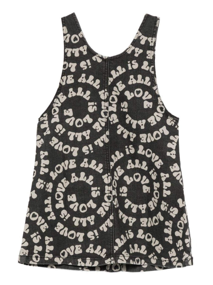 ABITO IN SALOPETTE IN DENIM NERO LOGATO STELLA MCCARTNEY - immagine 4