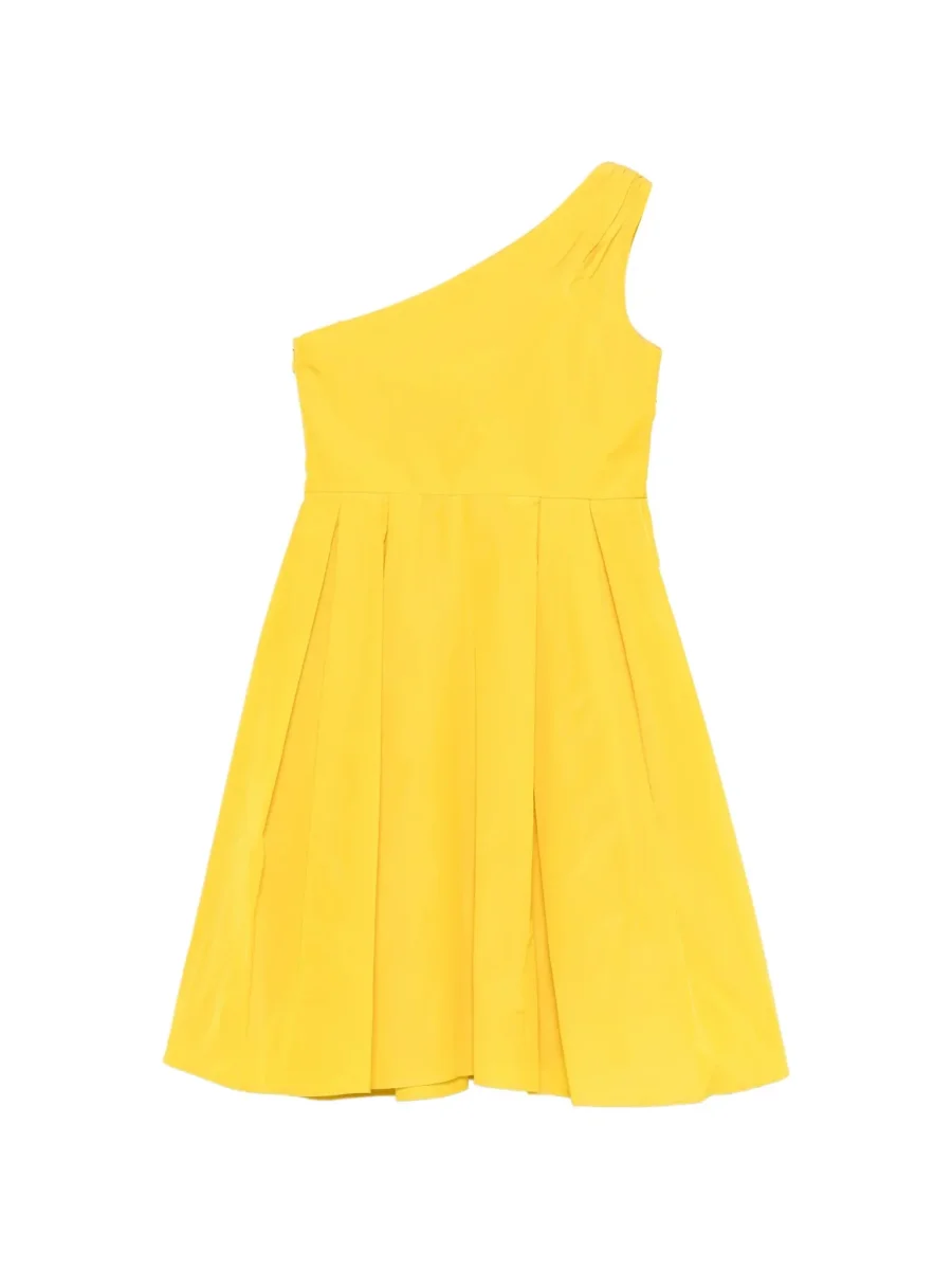 ABITO MONOSPALLA PLISSETTATO GIALLO ELISABETTA FRANCHI - immagine 3