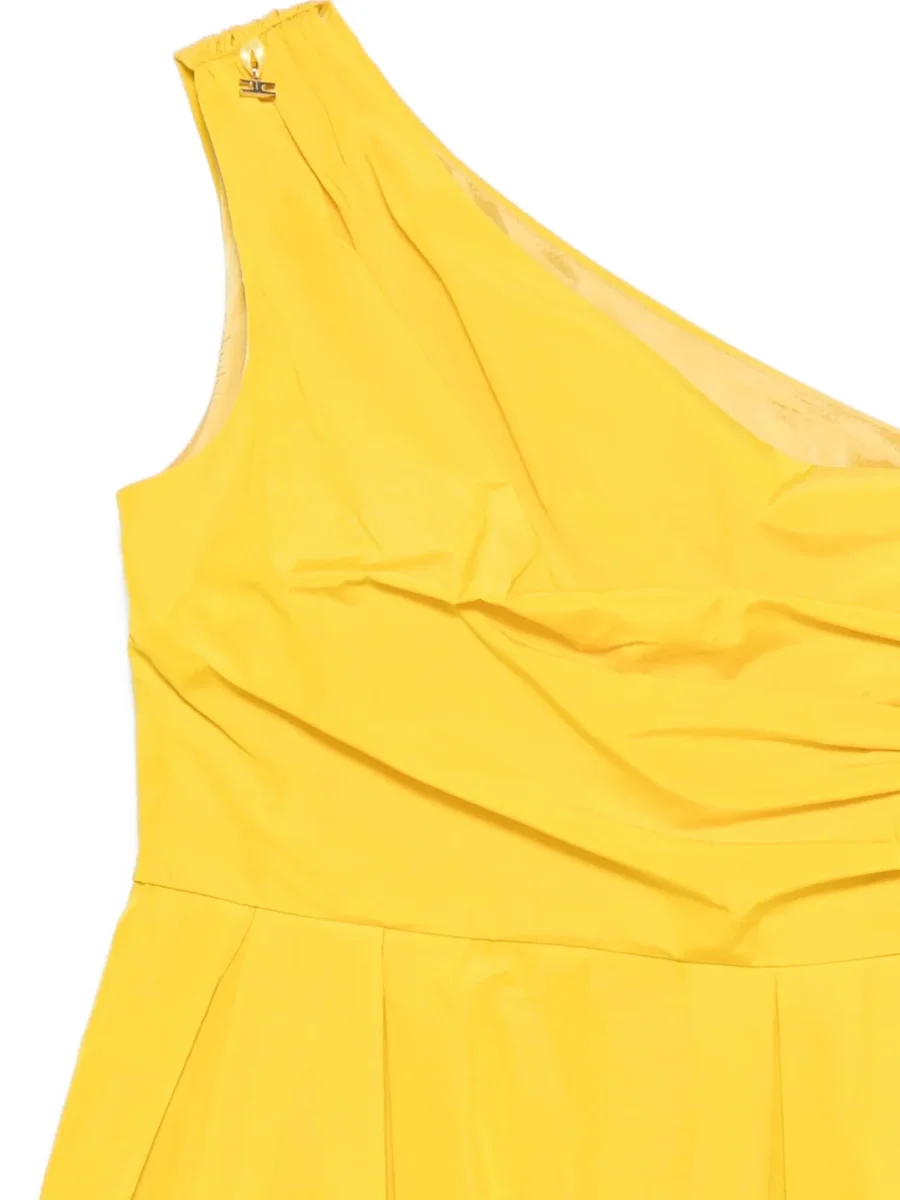 ABITO MONOSPALLA PLISSETTATO GIALLO ELISABETTA FRANCHI - immagine 4