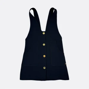 ABITO SMANICATO NERO CON BOTTONI IN ORO ELISABETTA FRANCHI