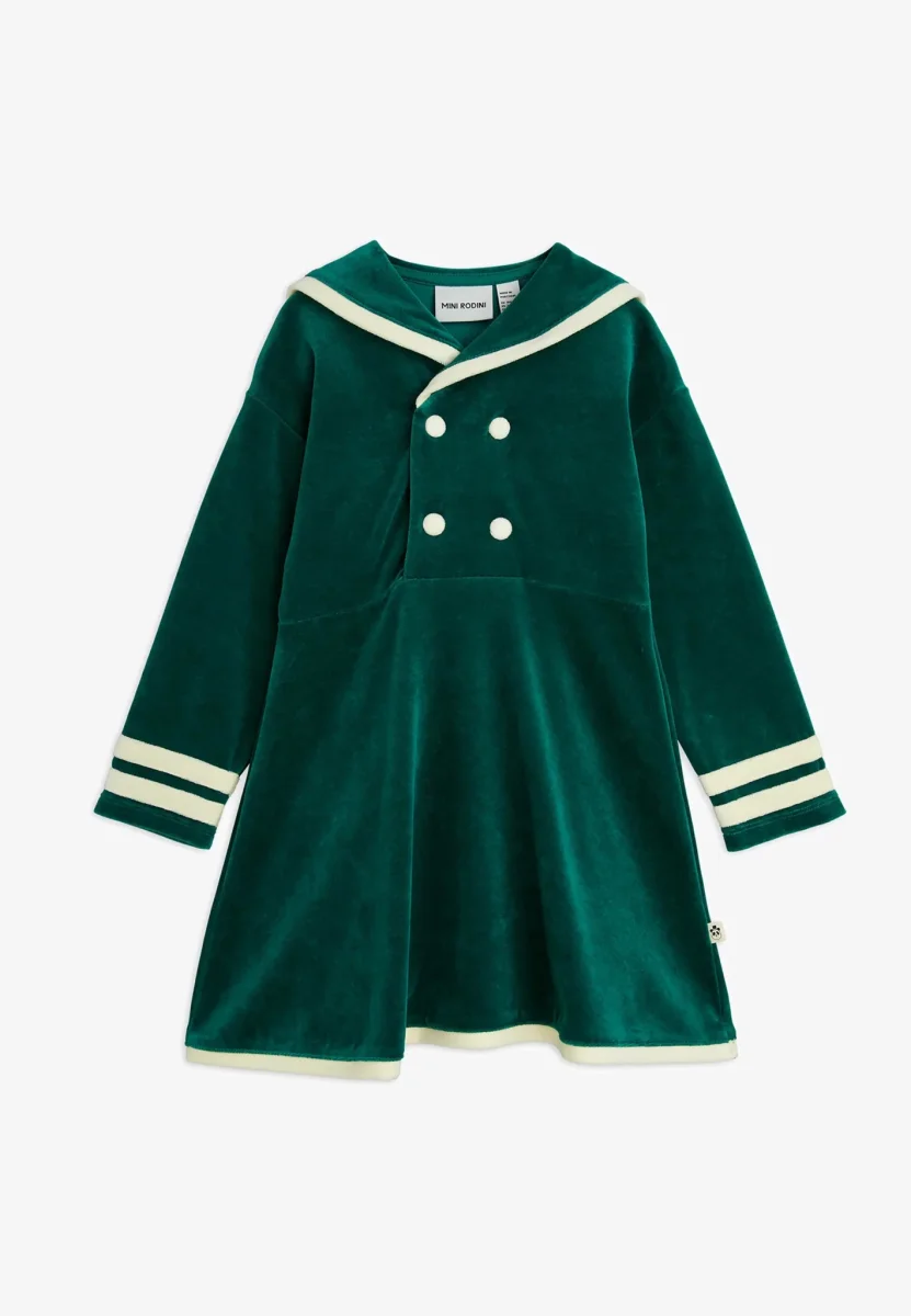 ABITO VERDE IN VELLUTO MINI RODINI