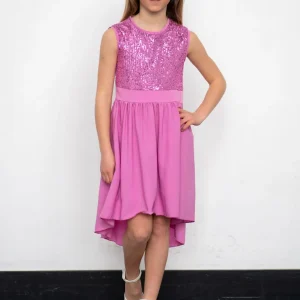 Abito con corpetto in paillettes