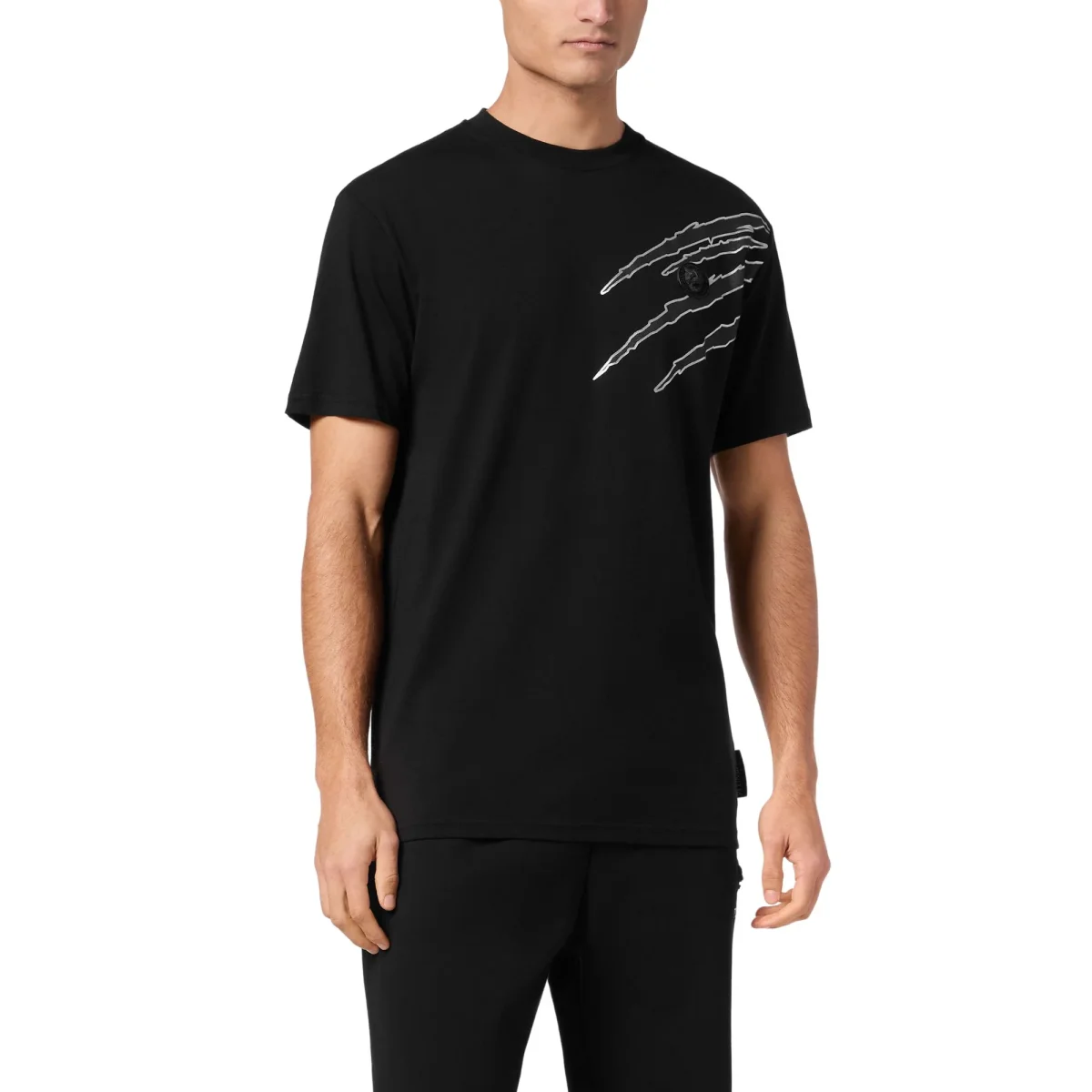 Plein Sport T-Shirt Round Neck SS Lamina Scratch - immagine 3