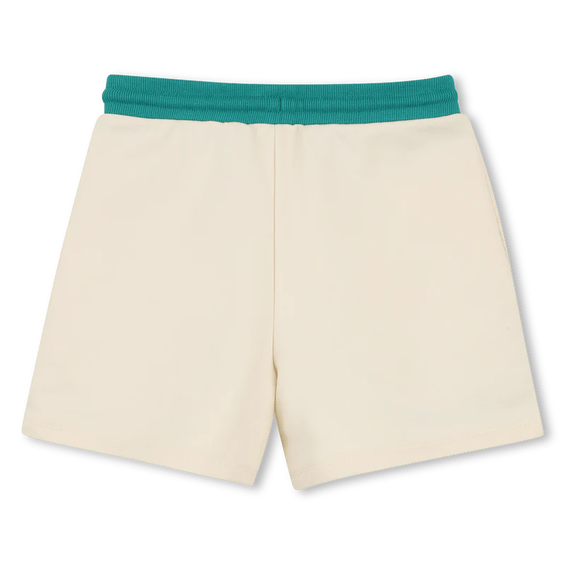 BERMUDA AVORIO CON SCRITTA IN ROSSO CLUB SOLEIL KIDS AROUND - immagine 3