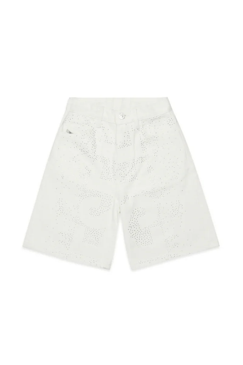 BERMUDA BIANCO CON STRASS DIESEL - immagine 3