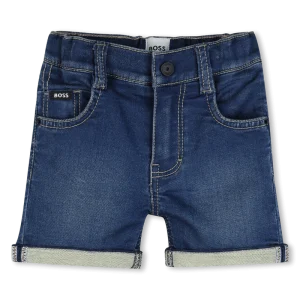 BERMUDA DI JEANS ELASTICO BLU SCURO BOSS