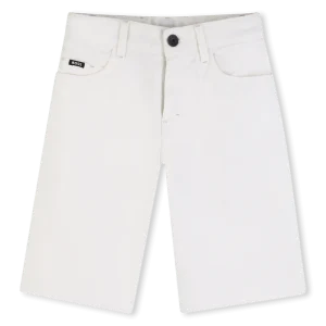 BERMUDA IN DENIM BIANCO BOSS