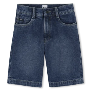 BERMUDA IN DENIM BLU BOSS