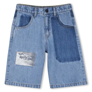 BERMUDA IN DENIM CON TOPPA SUL DAVANTI MARC JACOBS