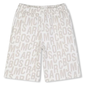 BERMUDA IN FELPA BEIGE LOGATO MARC JACOBS