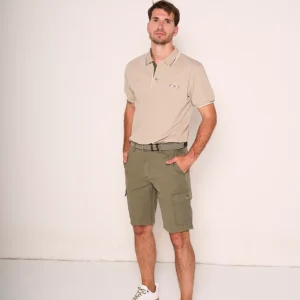 bermuda cargo in cotone gabardine