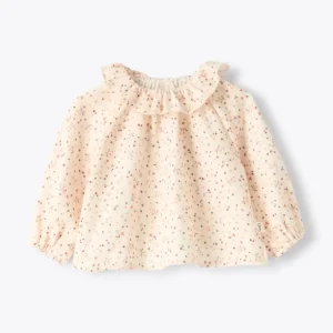 BLUSA PER NEONATA CON FIORELLINI TEDDY&MINOU