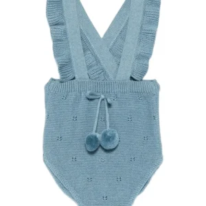 BODY CON BRETTELLE PER NEONATO BLU PAZ RODRIGUEZ
