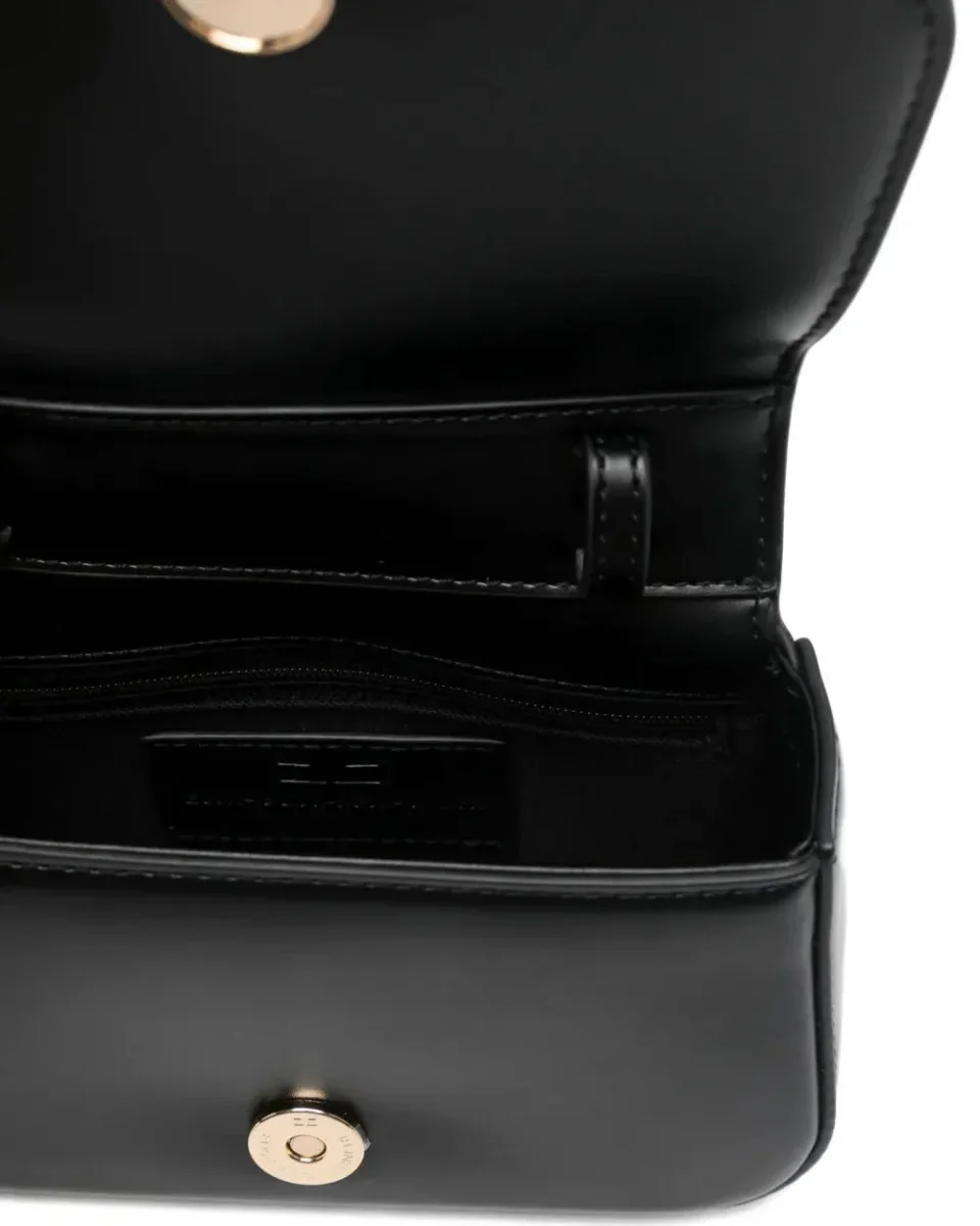 BORSA A TRACOLLA NERA IN ECOPELLE ELISABETTA FRANCHI - immagine 4