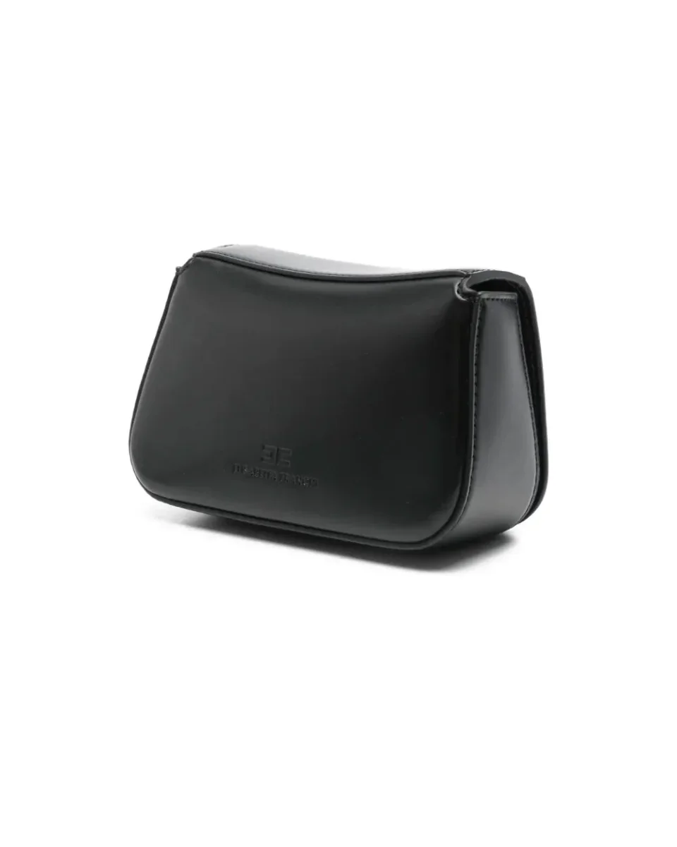 BORSA A TRACOLLA NERA IN ECOPELLE ELISABETTA FRANCHI - immagine 3